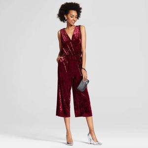 Xhilaration Velvet Jumpsuit